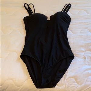 Athleta black swim suit